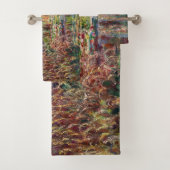Claude Monet - Water Lily Pond, Pink Harmony Badhandtuch Set (Insitu)