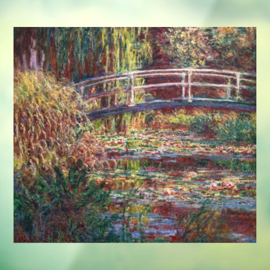 Claude Monet - Water Lily Pond, Pink Harmony Fensteraufkleber (Blatt 3)