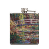 Claude Monet - Water Lily Pond, Pink Harmony Flachmann (Rückseite)