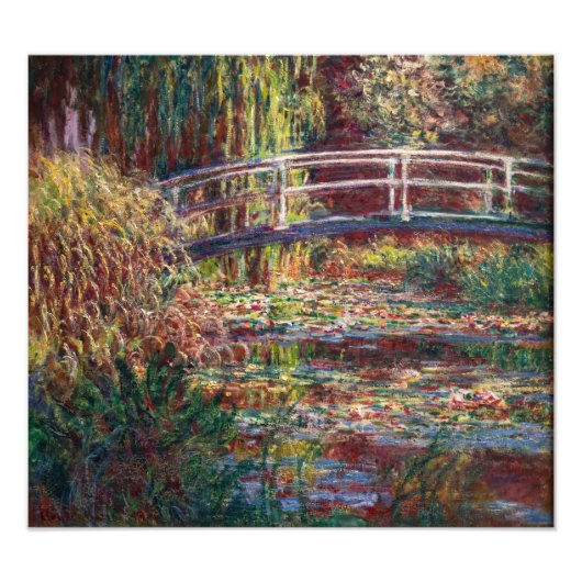 Claude Monet - Water Lily Pond, Pink Harmony Fotodruck (Vorne)