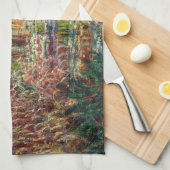 Claude Monet - Water Lily Pond, Pink Harmony Geschirrtuch (Viertel Falte)