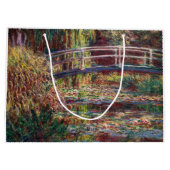 Claude Monet - Water Lily Pond, Pink Harmony Große Geschenktüte (Rückseite)