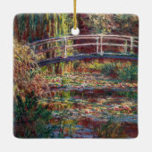 Claude Monet - Water Lily Pond, Pink Harmony Keramikornament (Rückseite)