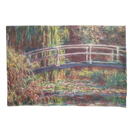 Claude Monet - Water Lily Pond, Pink Harmony Kissenbezug (Vorderseite)
