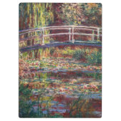 Claude Monet - Water Lily Pond, Pink Harmony Klemmbrett (Rückseite)