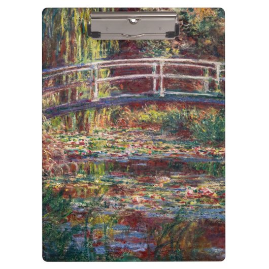 Claude Monet - Water Lily Pond, Pink Harmony Klemmbrett (Vorderseite)