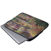 Claude Monet - Water Lily Pond, Pink Harmony Laptopschutzhülle (Vorne Knopf)