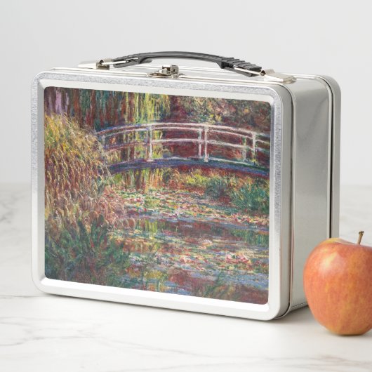 Claude Monet - Water Lily Pond, Pink Harmony Metall Brotdose (Beispiel)