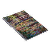 Claude Monet - Water Lily Pond, Pink Harmony Notizblock (Rechte Seite)