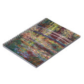 Claude Monet - Water Lily Pond, Pink Harmony Notizblock (Linke Seite)