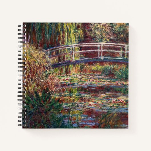 Claude Monet - Water Lily Pond, Pink Harmony Notizblock (Vorderseite)