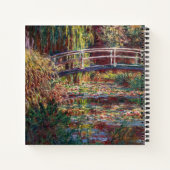 Claude Monet - Water Lily Pond, Pink Harmony Notizblock (Rückseite)