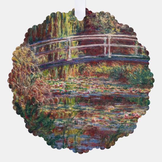 Claude Monet - Water Lily Pond, Pink Harmony Ornament Karte (Vorderseite)