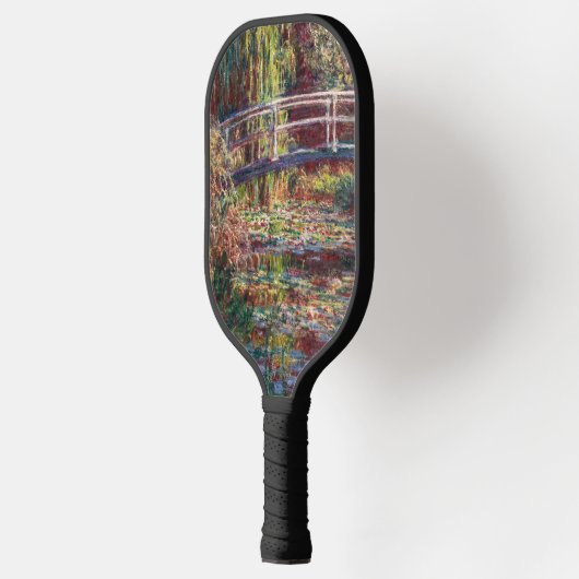 Claude Monet - Water Lily Pond, Pink Harmony Pickleball Schläger (Links)