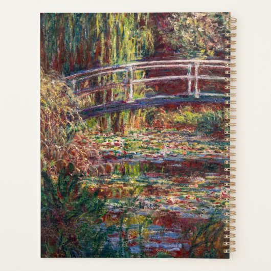 Claude Monet - Water Lily Pond, Pink Harmony Planer (Rückseite)