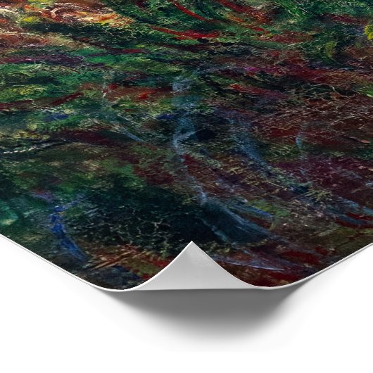 Claude Monet - Water Lily Pond, Pink Harmony Poster (Ecke)