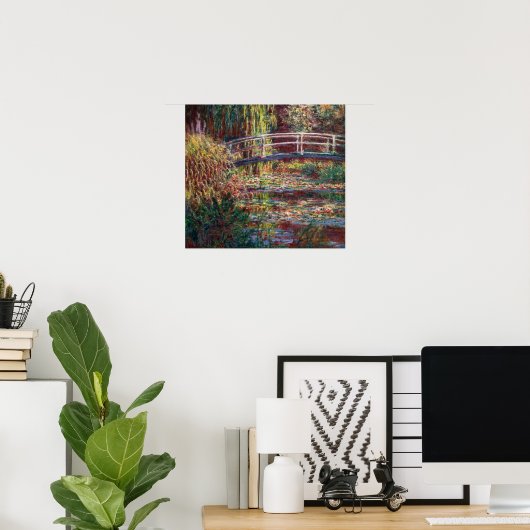 Claude Monet - Water Lily Pond, Pink Harmony Poster (Heimbüro)
