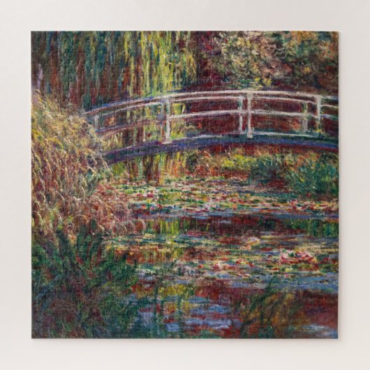 Claude Monet - Water Lily Pond, Pink Harmony Puzzle (Vertikal)
