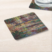 Claude Monet - Water Lily Pond, Pink Harmony Rechteckiger Pappuntersetzer (angewinkelt)