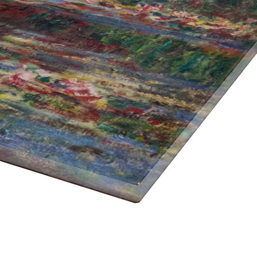 Claude Monet - Water Lily Pond, Pink Harmony Schneidebrett (Ecke)