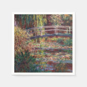 Claude Monet - Water Lily Pond, Pink Harmony Serviette (Vorderseite)