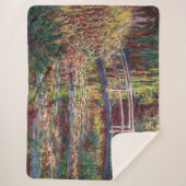 Claude Monet - Water Lily Pond, Pink Harmony Sherpadecke (Vorderseite)