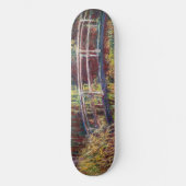 Claude Monet - Water Lily Pond, Pink Harmony Skateboard (Vorderseite)