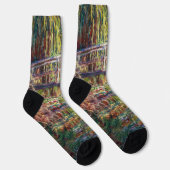Claude Monet - Water Lily Pond, Pink Harmony Socken (Rechts)