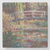 Claude Monet - Water Lily Pond, Pink Harmony Steinuntersetzer (Vorderseite)