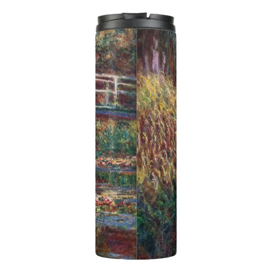 Claude Monet - Water Lily Pond, Pink Harmony Thermosbecher (Rückseite)