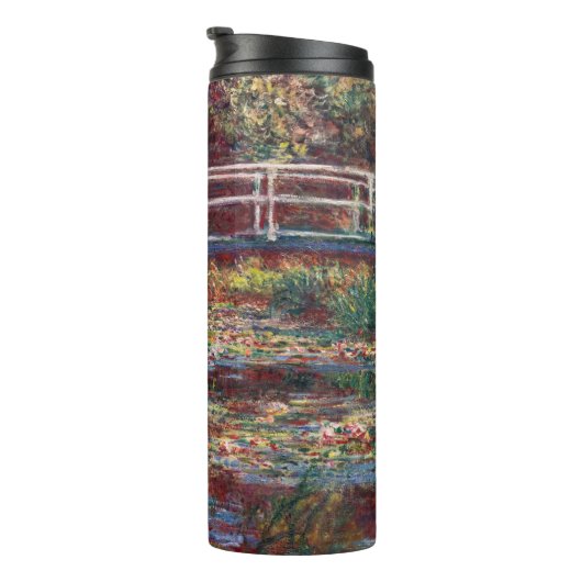 Claude Monet - Water Lily Pond, Pink Harmony Thermosbecher (Nach rechts gedreht)