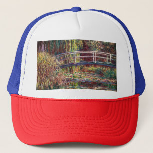 Claude Monet - Water Lily Pond, Pink Harmony Truckerkappe