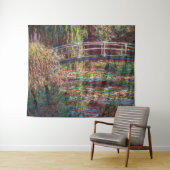 Claude Monet - Water Lily Pond, Pink Harmony Wandteppich (Beispiel (Horizontal))