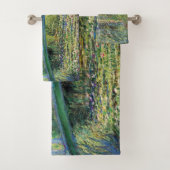 Claude Monet - Water Lily Pond und japanische Brüc Badhandtuch Set (Insitu)
