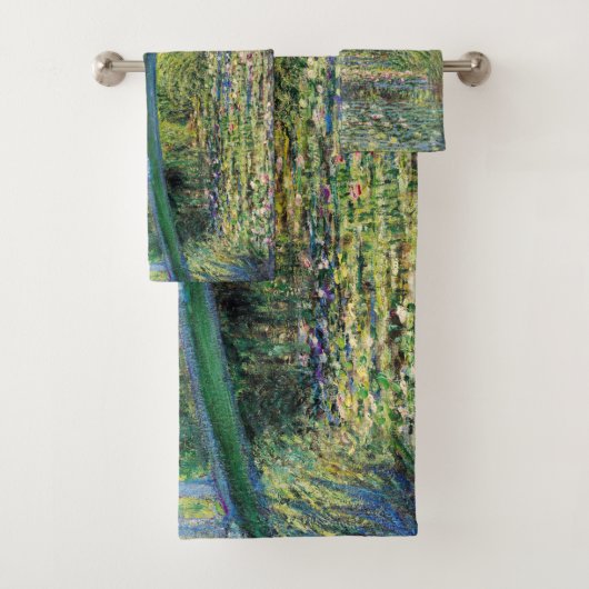 Claude Monet - Water Lily Pond und japanische Brüc Badhandtuch Set (Insitu)