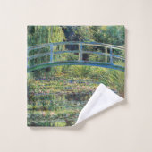 Claude Monet - Water Lily Pond und japanische Brüc Badhandtuch Set (Waschlappen)