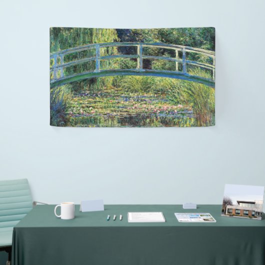 Claude Monet - Water Lily Pond und japanische Brüc Banner (Messeveranstaltung)