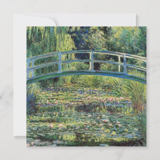 Claude Monet - Water Lily Pond und japanische Brüc Dankeskarte (Vorderseite)