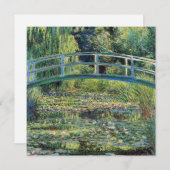 Claude Monet - Water Lily Pond und japanische Brüc Einladung (Vorne/Hinten)
