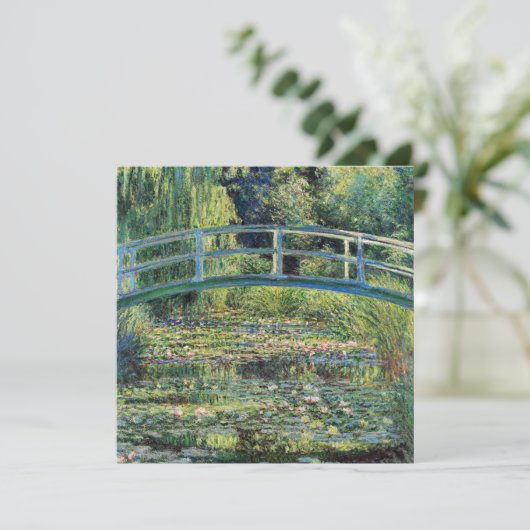 Claude Monet - Water Lily Pond und japanische Brüc Einladung (Stehend Vorderseite)