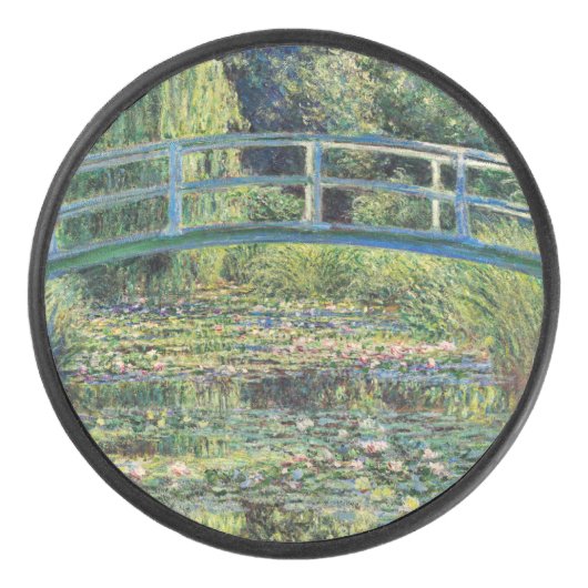Claude Monet - Water Lily Pond und japanische Brüc Eishockey Puck (Vorderseite)