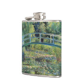 Claude Monet - Water Lily Pond und japanische Brüc Flachmann (Links)