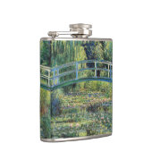 Claude Monet - Water Lily Pond und japanische Brüc Flachmann (Rechts)