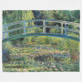 Claude Monet - Water Lily Pond und japanische Brüc Fleecedecke (Vorderseite (Horizontal))