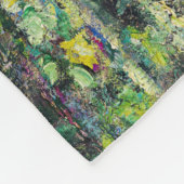 Claude Monet - Water Lily Pond und japanische Brüc Fleecedecke (Ecke)