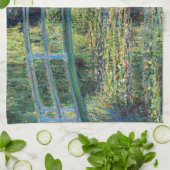 Claude Monet - Water Lily Pond und japanische Brüc Geschirrtuch (Gefaltet)