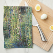 Claude Monet - Water Lily Pond und japanische Brüc Geschirrtuch (Viertel Falte)