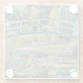 Claude Monet - Water Lily Pond und japanische Brüc Glasuntersetzer (Rückseite)