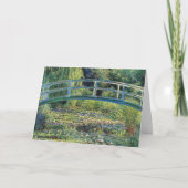 Claude Monet - Water Lily Pond und japanische Brüc Karte (Vorderseite)