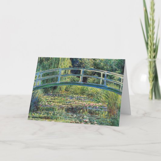 Claude Monet - Water Lily Pond und japanische Brüc Karte (Vorderseite)